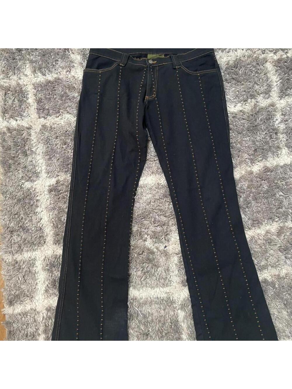 Women's Navy and Black Jeans